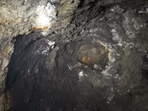 underground zinc from 541 adit
